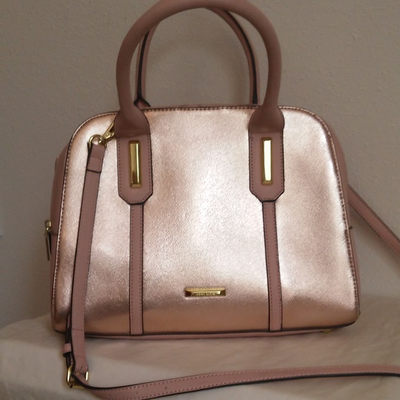 Anne Klein Handbags - ANNE KLEIN Rose Gold Bag W/Strap